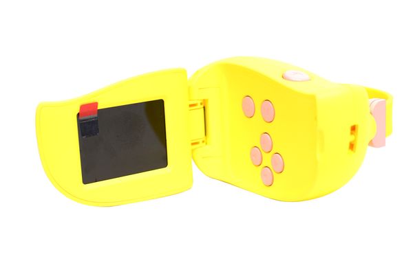 Дитяча цифрова відеокамера HD 720p жовта + 4 гри