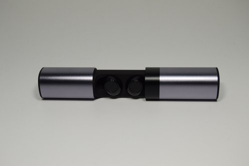 Беспроводные Bluetooth-наушники Air Pro TWS-S2 5.0 (серый кейс, черные наушники)