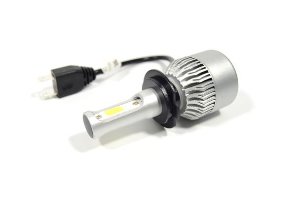 Автомобільні LED-лампи S2 H7 6500K 8000Lm з охолодженням