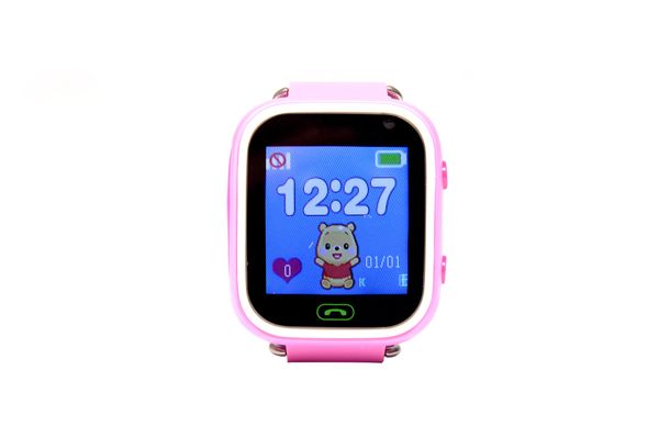 Детские умные часы Smart Watch Q60 (смарт часы с GPS + родительский контроль + фонарь, розовые)