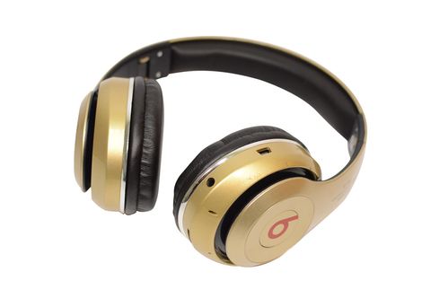 Наушники беспроводные Bluetooth Monster Beats TM-13 с mp3 + FM радио золото