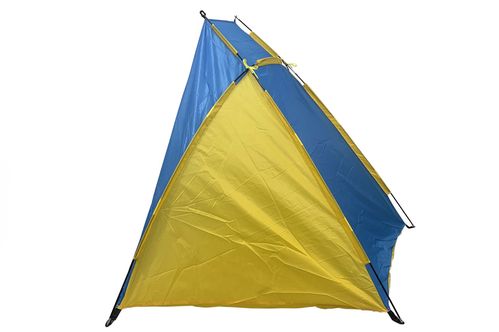 Палатка пляжная на 2 места желто-синяя