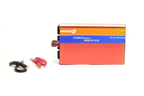 Перетворювач напруги з плавним пуском інвертор автомобільний 2500W Powerone Plus AC / DC 12/220 з USB