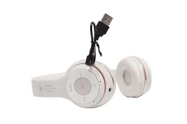 Навушники Monster Beats TM-12 накладні бездротові Bluetooth з mp3 + FM радіо білі