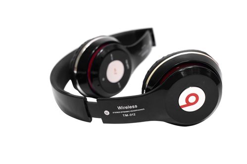 Навушники Monster Beats TM-12 накладні бездротові Bluetooth з mp3 + FM радіо чорні