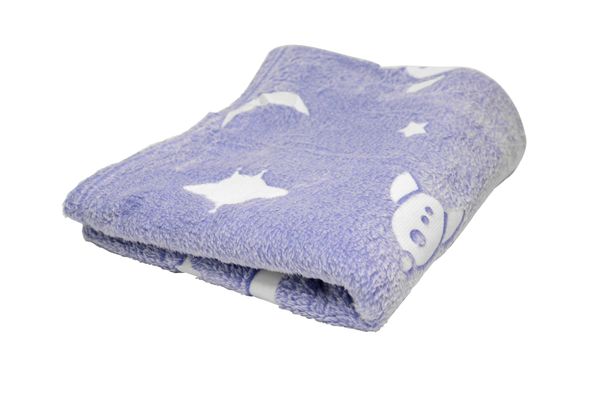 Волшебный плед-покрывало Magic Blanket светящееся в темноте 1,5 х 1,2 см синий