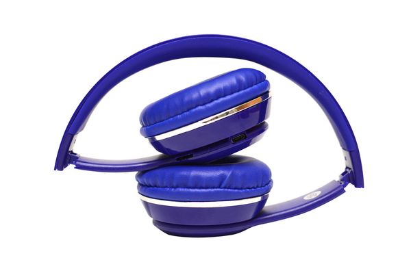 Навушники Monster Beats TM-12 накладні бездротові Bluetooth з mp3 + FM радіо сині