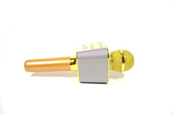Микрофон-караоке Bluetooth WSTER WS-1688 (золотой) микрофон-караоке Вестер 1688