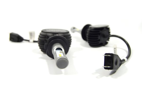 Автомобільні LED-лампи S1-H7 8000lm 6500K DC9-32V (ЛЕД автолампи з активним охолодженням і вологозахистом)