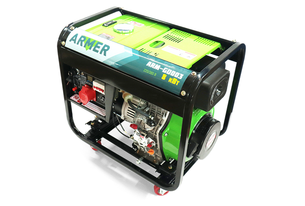 Генератор дизельний ARMER ARM-GD003 8 кВт з електричним запуском, 220V/380V, мідна обмотка