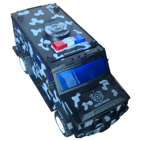 Копилка сейф банковская машина UKC Hummer с кодовым замком и отпечатком пальца