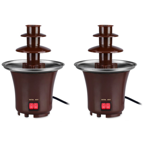 Домашний шоколадный фонтан для фондю Mini Chocolate Fondue Fountain