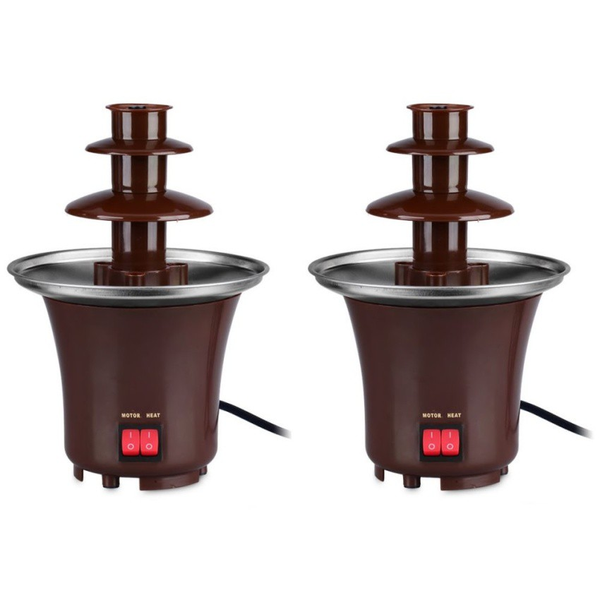 Домашний шоколадный фонтан для фондю Mini Chocolate Fondue Fountain