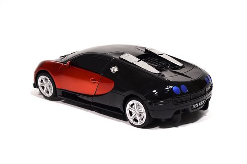 Трансформер на радиоуправлении Bugatti 377 быстрая красная 2 в 1 29 х 10 х 7 см