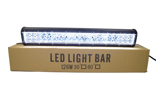 Автомобільна LED балка (42 LED) 126W-MIX (ЛЕД фара на дах, авто-прожектор, фара світлодіодна автомобільна)