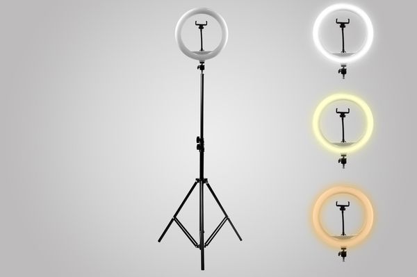 Світлодіодна кругла лампа Ring Fill Light JY-300 / Набір блогера / LED кільце для Селфі / Лід підсвічування