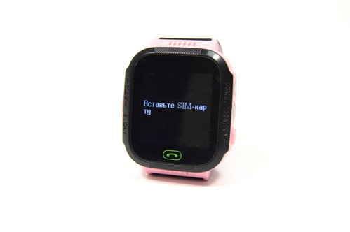 Детские часы-телефон с камерой, кнопкой sos (Smart Watch F1) розовый