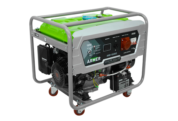 Генератор бензиновый 8 кВт 3 фазы, 220v/380v, медная обмотка ARMER ARM-GG003