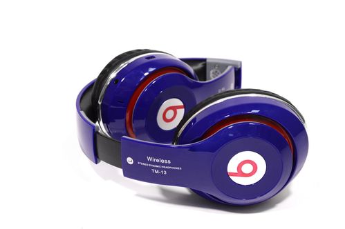 Бездротові Навушники Bluetooth Monster Beats TM-13 з mp3 + FM радіо сині