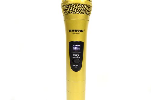 Радиосистема на 2 микрофона + дисплей (DM SH 300G / 3G SHURE беспроводной караоке микрофон)