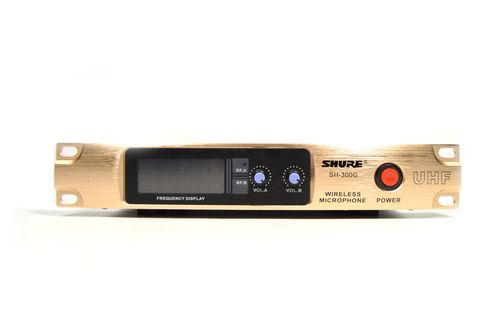 Радіосистема на 2 мікрофони + дисплей (DM SH 300G / 3G SHURE бездротовий караоке мікрофон)
