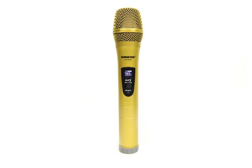 Радіосистема на 2 мікрофони + дисплей (DM SH 300G / 3G SHURE бездротовий караоке мікрофон)