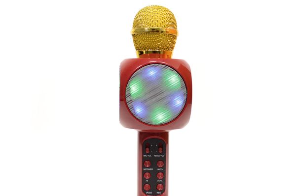 Мікрофон Bluetooth WS 1816 2 в 1 (бездротовий багатофункціональний мікрофон)(червоний)