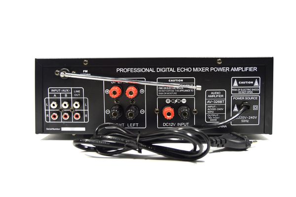 Підсилювач потужності звуку UKC / MAX AV-326BT Bluetooth
