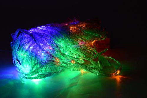 Різнокольорова новорічна настінна гірлянда - водопад 2,5 м х 1.5 М (RGB) | HS - 11