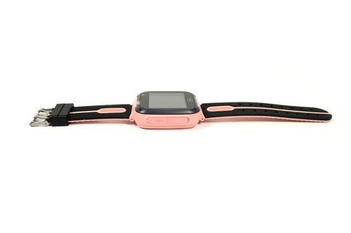 Детский умный часы-телефон с GPS, кнопкой SOS Smart Watch F2 с фонариком розовый