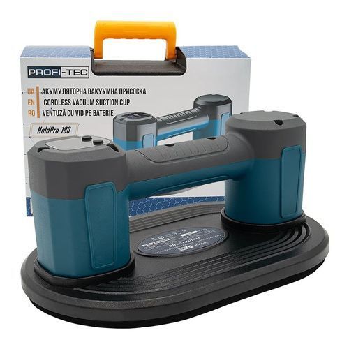 Акумуляторна вакуумна присоска PROFI-TEC HoldPro 180 (12 В / 1.5 Аг, зарядний пристрій