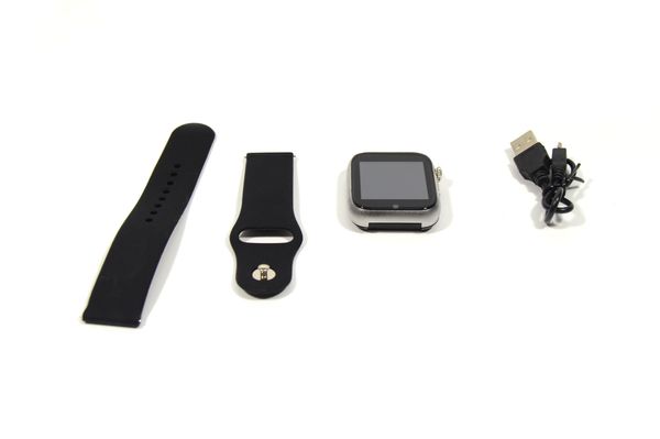 Розумний годинник-телефон Smart Watch Z6S з камерою та слотом під СІМ карту сірі
