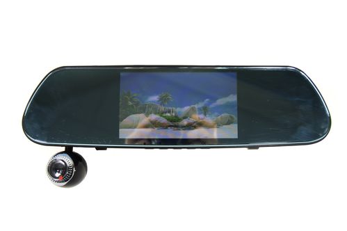 Видеорегистратор-зеркало с 3мя камерами и экраном 5" DVR V9TP