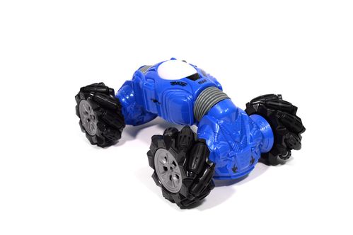 Машинка вездеход - оборотень Climber Champions 2766 для трюков с управлением жестами 18 х 30 см синяя