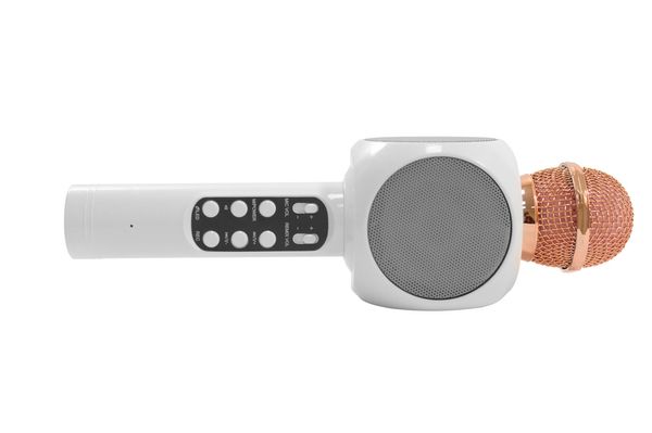 Мікрофон Bluetooth WS 1816 2 в 1 (бездротовий багатофункціональний мікрофон)(білий)