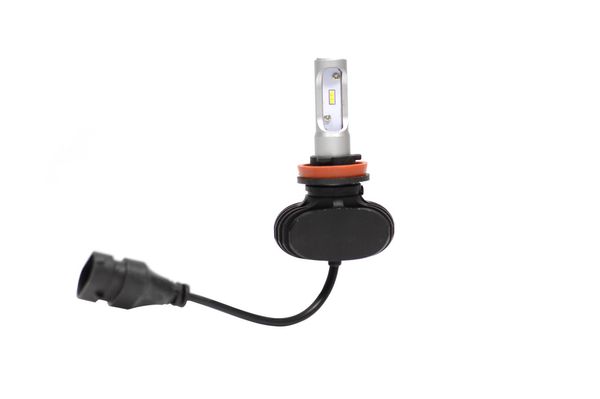 Автомобільні LED-лампи H11 6500K S1 (світлодіодні ЛЕД лампи з активним охолодженням та вологозахистом)