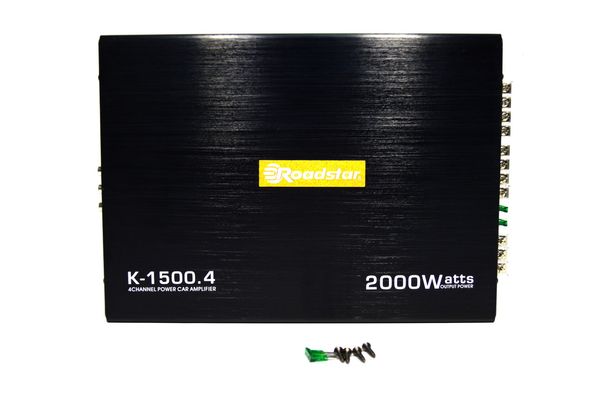Автомобильный усилитель звука Roadstar K-1500.4 2000W 4-х канальный