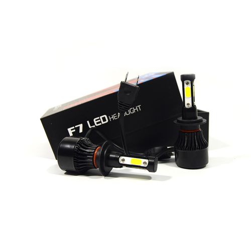 Автомобільні LED-лампи H7 6500K 9000Lm F7 (ЛІД автолампи з активним охолодженням і вологозахистом)