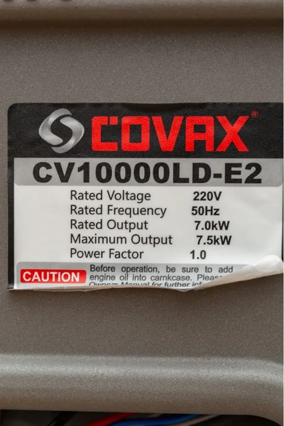 Генератор бензиновый Covax CV10000LD E2 7,50 кВт