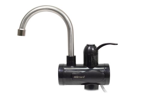 Проточный металлический водонагреватель Delimano RX-014-1 с экраном 220 W черный