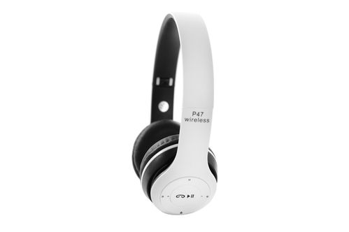 Навушники бездротові P47 Bluetooth біло-чорні